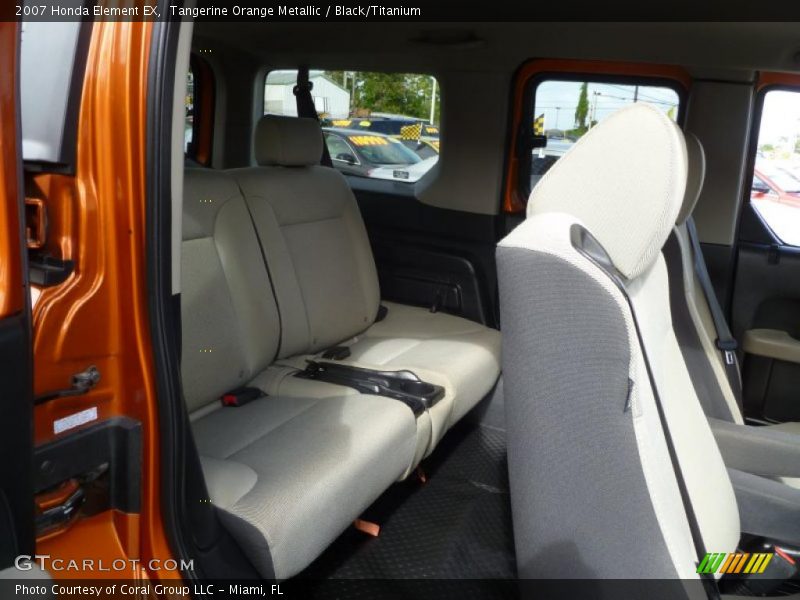 Tangerine Orange Metallic / Black/Titanium 2007 Honda Element EX