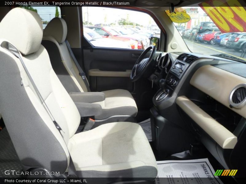 Tangerine Orange Metallic / Black/Titanium 2007 Honda Element EX