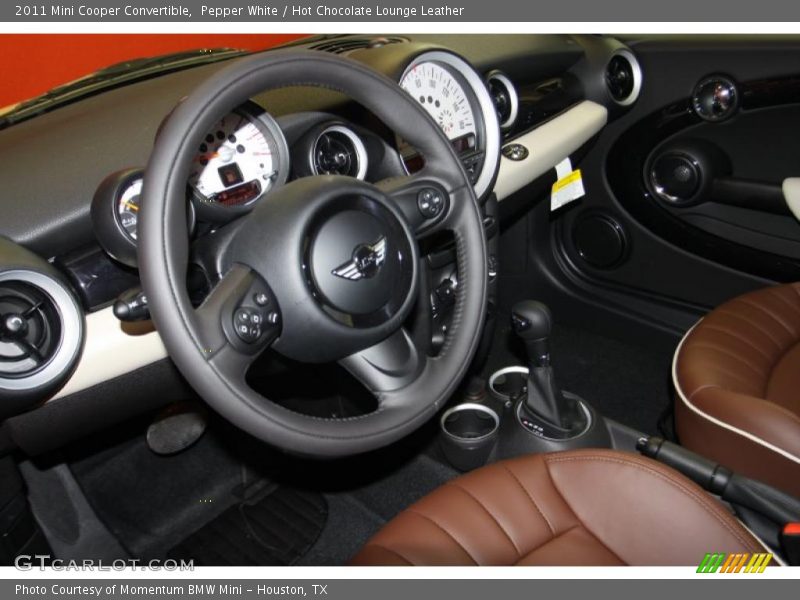 Pepper White / Hot Chocolate Lounge Leather 2011 Mini Cooper Convertible