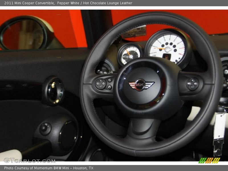 Pepper White / Hot Chocolate Lounge Leather 2011 Mini Cooper Convertible