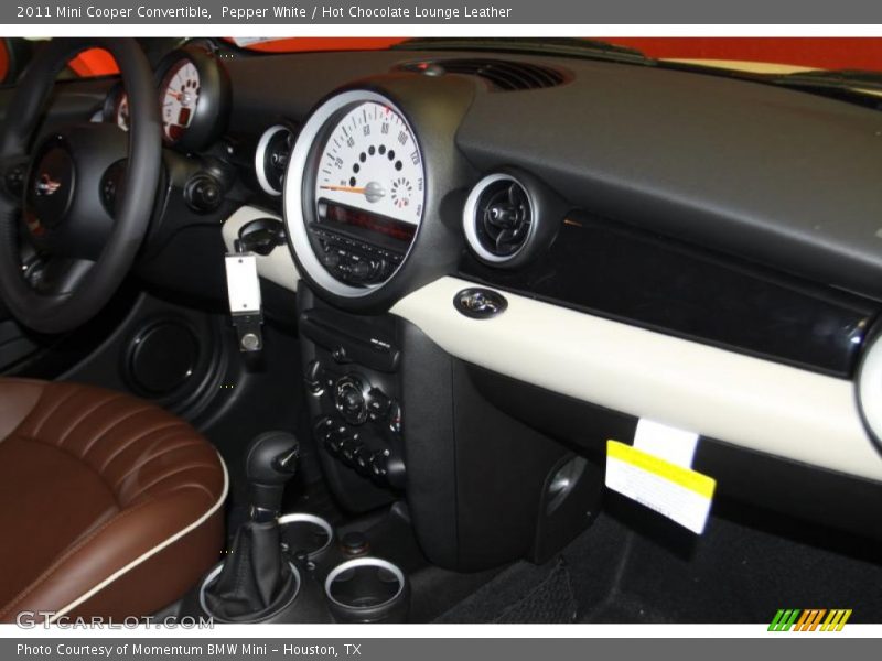 Pepper White / Hot Chocolate Lounge Leather 2011 Mini Cooper Convertible