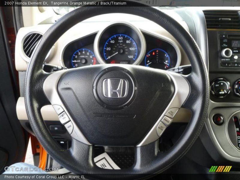 Tangerine Orange Metallic / Black/Titanium 2007 Honda Element EX
