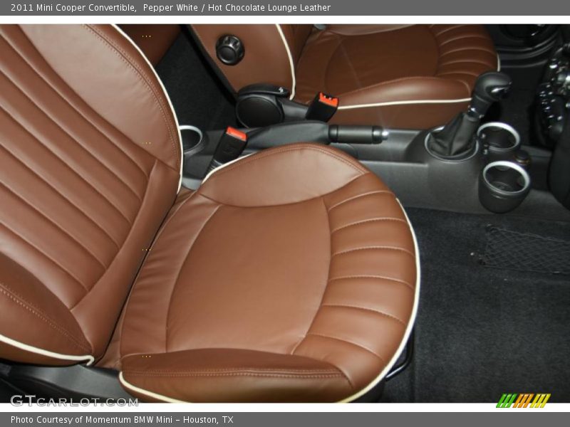 Pepper White / Hot Chocolate Lounge Leather 2011 Mini Cooper Convertible