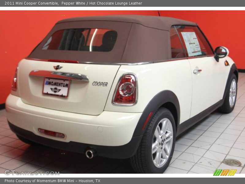 Pepper White / Hot Chocolate Lounge Leather 2011 Mini Cooper Convertible