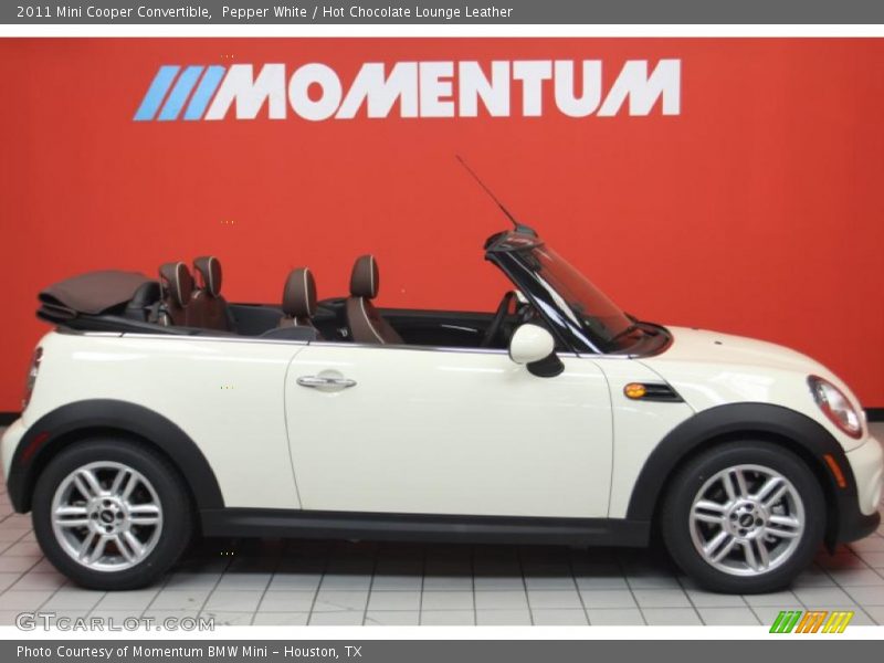 Pepper White / Hot Chocolate Lounge Leather 2011 Mini Cooper Convertible