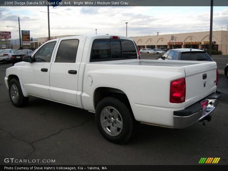 Bright White / Medium Slate Gray 2006 Dodge Dakota SLT Quad Cab 4x4