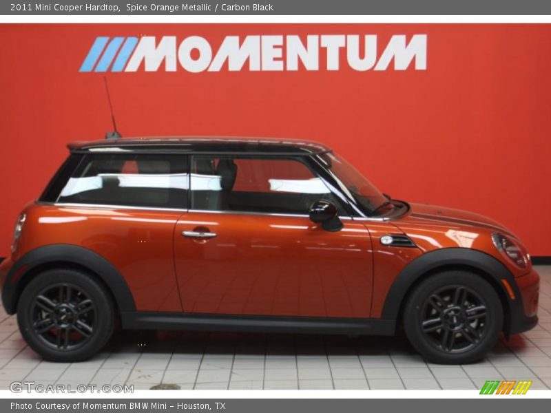 Spice Orange Metallic / Carbon Black 2011 Mini Cooper Hardtop