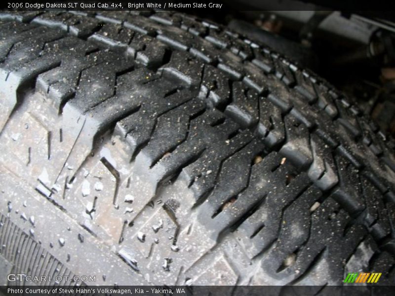 Bright White / Medium Slate Gray 2006 Dodge Dakota SLT Quad Cab 4x4