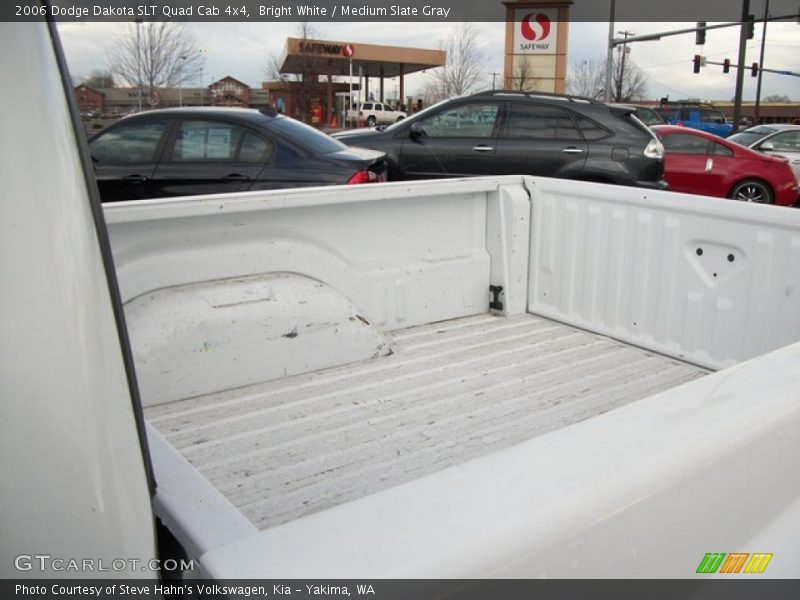 Bright White / Medium Slate Gray 2006 Dodge Dakota SLT Quad Cab 4x4