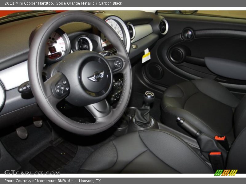  2011 Cooper Hardtop Carbon Black Interior