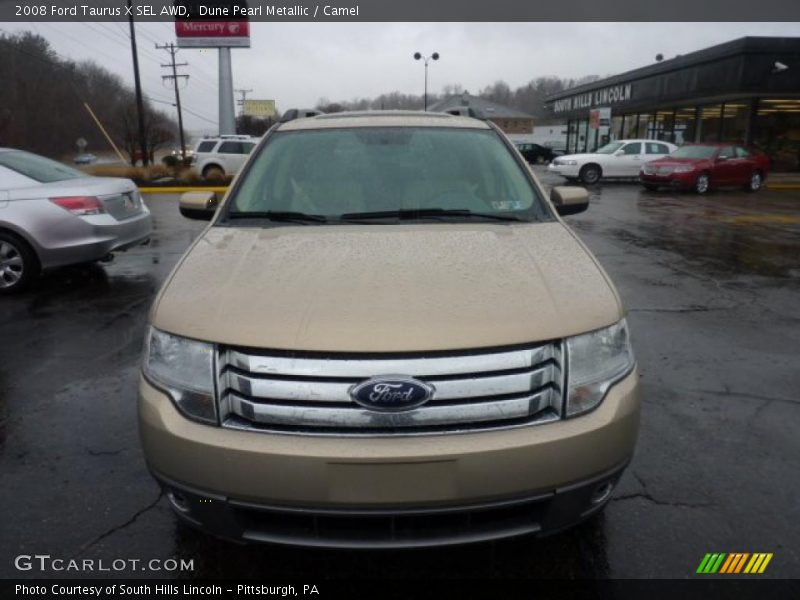 Dune Pearl Metallic / Camel 2008 Ford Taurus X SEL AWD
