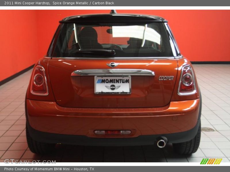 Spice Orange Metallic / Carbon Black 2011 Mini Cooper Hardtop