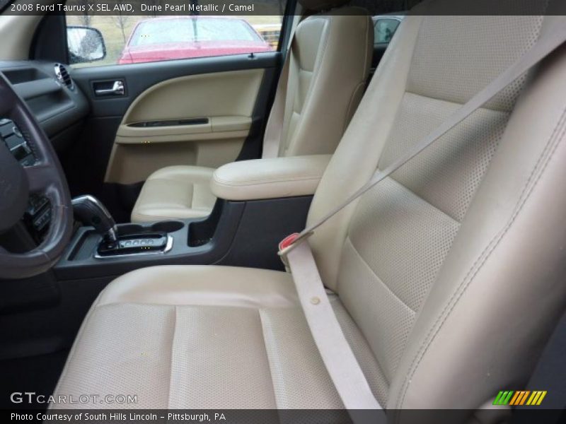 Dune Pearl Metallic / Camel 2008 Ford Taurus X SEL AWD