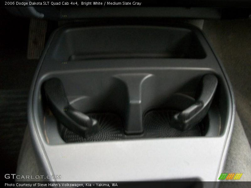 Bright White / Medium Slate Gray 2006 Dodge Dakota SLT Quad Cab 4x4
