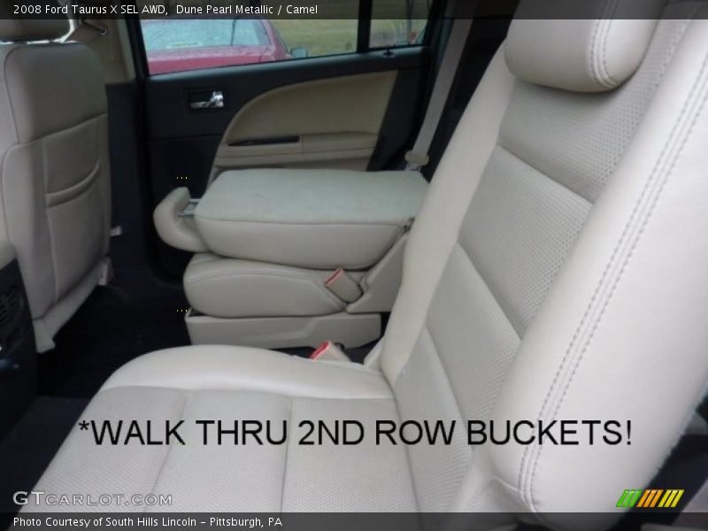 Dune Pearl Metallic / Camel 2008 Ford Taurus X SEL AWD