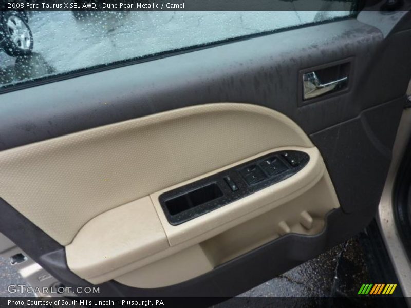 Dune Pearl Metallic / Camel 2008 Ford Taurus X SEL AWD