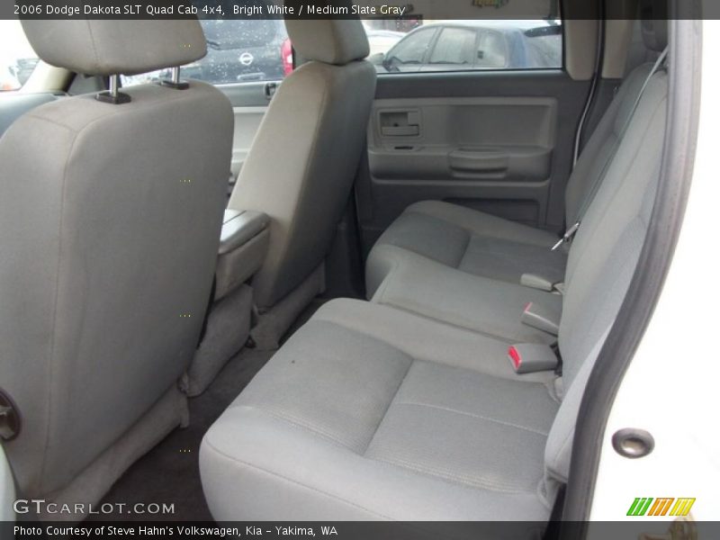 Bright White / Medium Slate Gray 2006 Dodge Dakota SLT Quad Cab 4x4