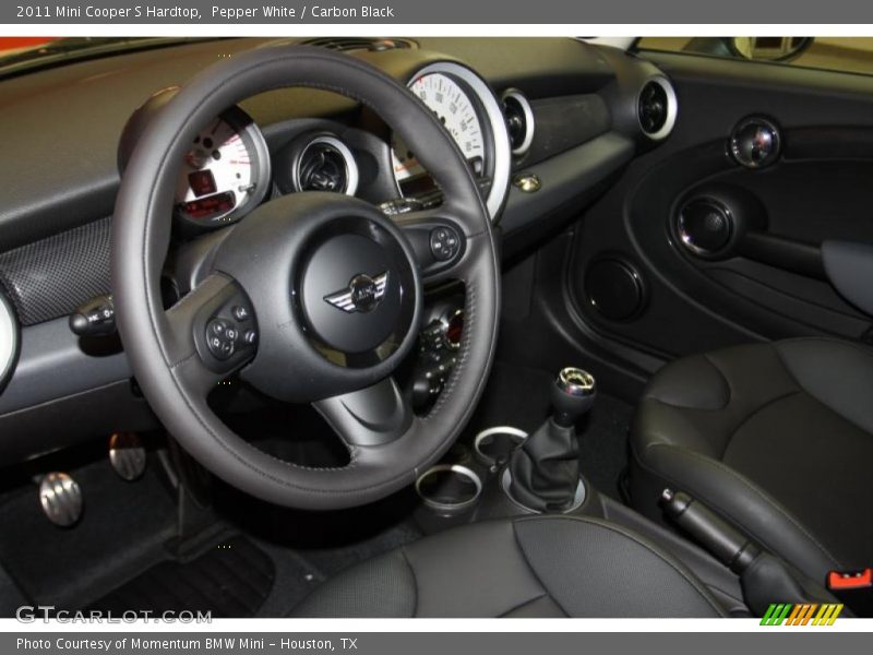 Pepper White / Carbon Black 2011 Mini Cooper S Hardtop