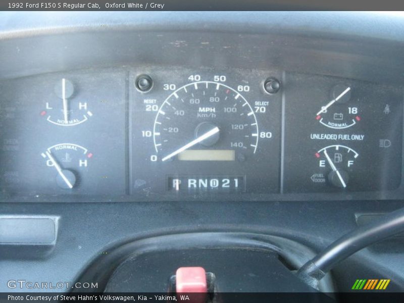 Oxford White / Grey 1992 Ford F150 S Regular Cab