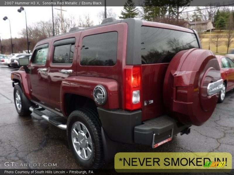 Sonoma Red Metallic / Ebony Black 2007 Hummer H3 X