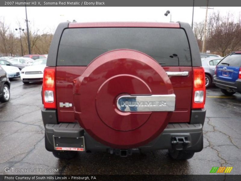 Sonoma Red Metallic / Ebony Black 2007 Hummer H3 X