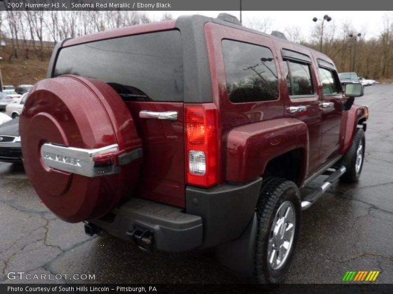 Sonoma Red Metallic / Ebony Black 2007 Hummer H3 X