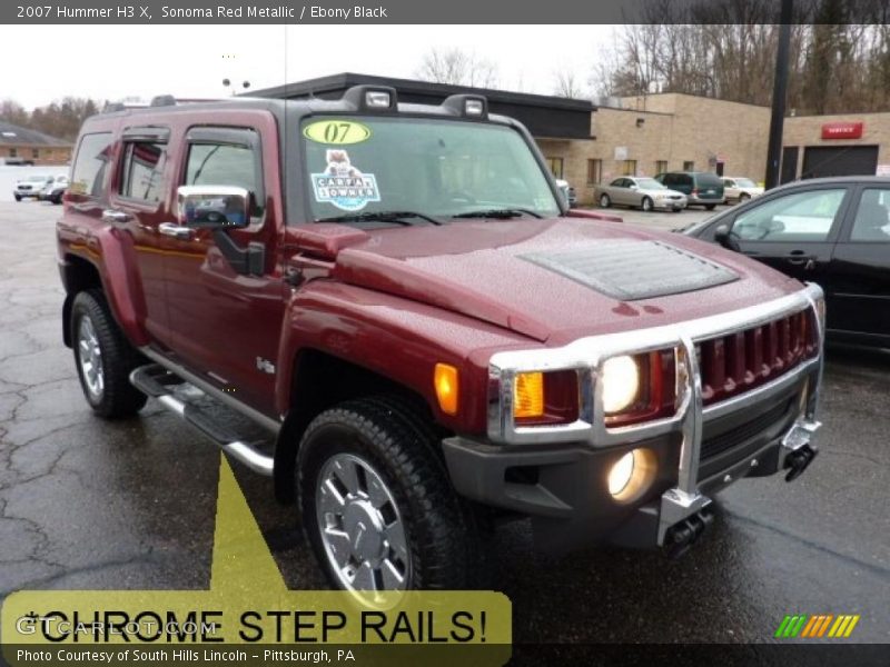 Sonoma Red Metallic / Ebony Black 2007 Hummer H3 X
