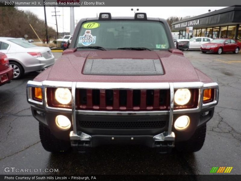 Sonoma Red Metallic / Ebony Black 2007 Hummer H3 X