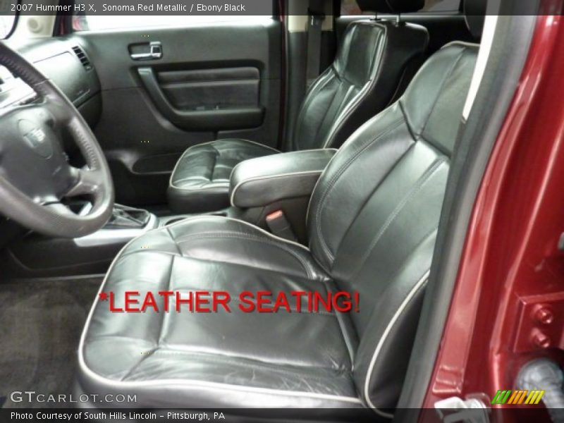 Sonoma Red Metallic / Ebony Black 2007 Hummer H3 X