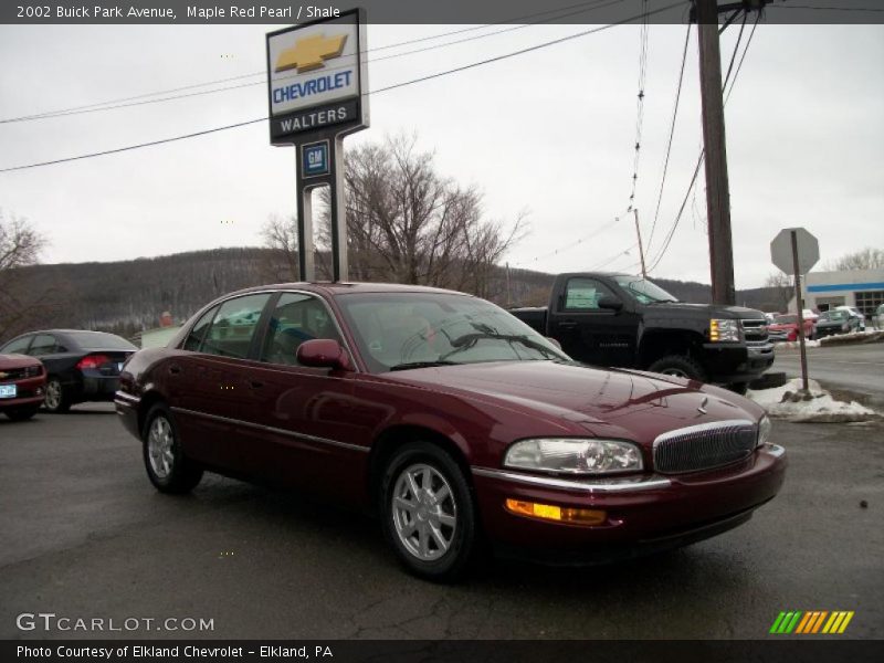 Maple Red Pearl / Shale 2002 Buick Park Avenue