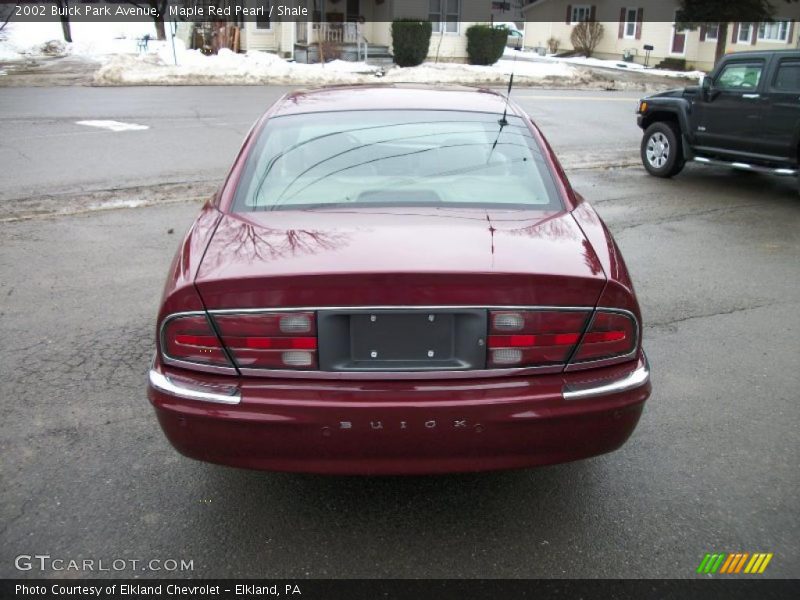 Maple Red Pearl / Shale 2002 Buick Park Avenue