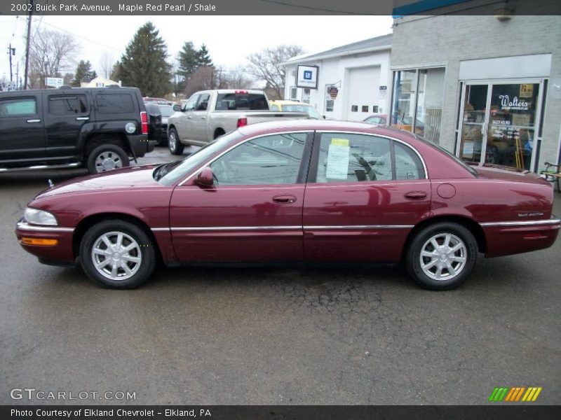 Maple Red Pearl / Shale 2002 Buick Park Avenue