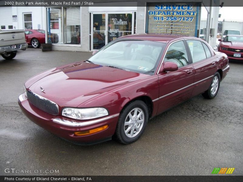 Maple Red Pearl / Shale 2002 Buick Park Avenue