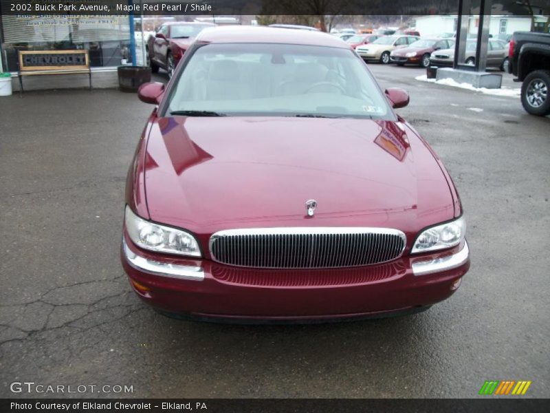 Maple Red Pearl / Shale 2002 Buick Park Avenue