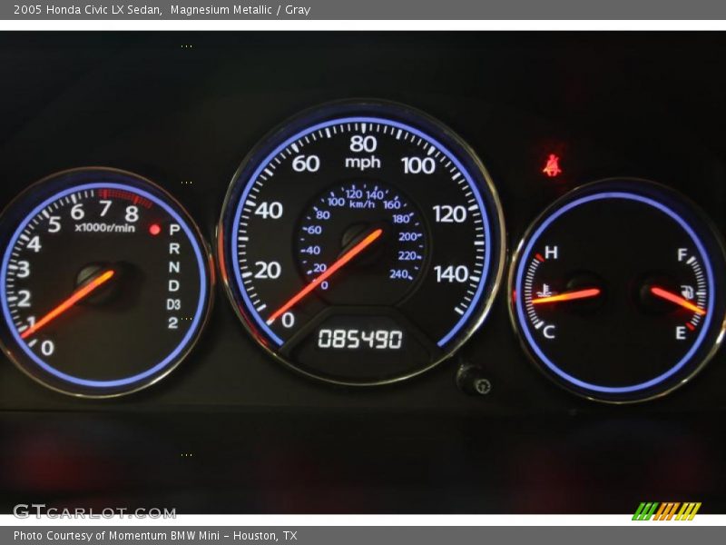 Magnesium Metallic / Gray 2005 Honda Civic LX Sedan