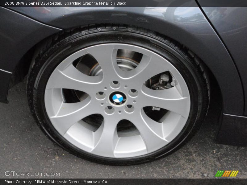 Sparkling Graphite Metallic / Black 2008 BMW 3 Series 335i Sedan