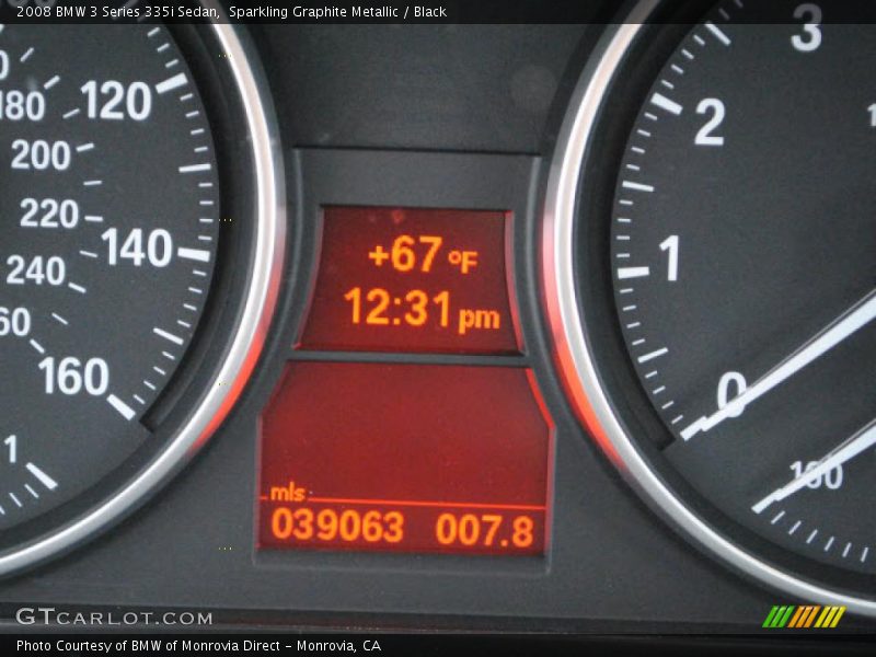 Sparkling Graphite Metallic / Black 2008 BMW 3 Series 335i Sedan
