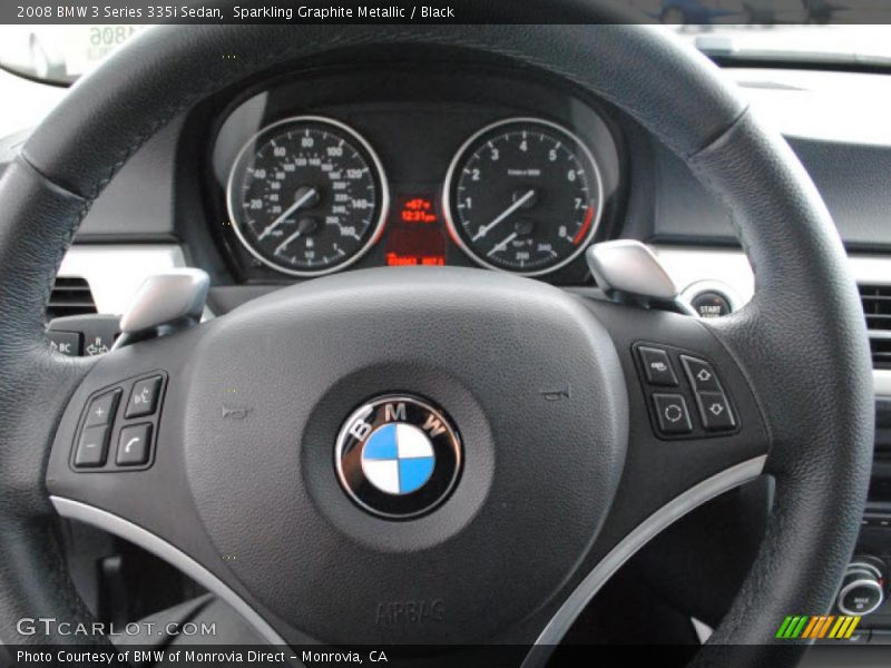 Sparkling Graphite Metallic / Black 2008 BMW 3 Series 335i Sedan