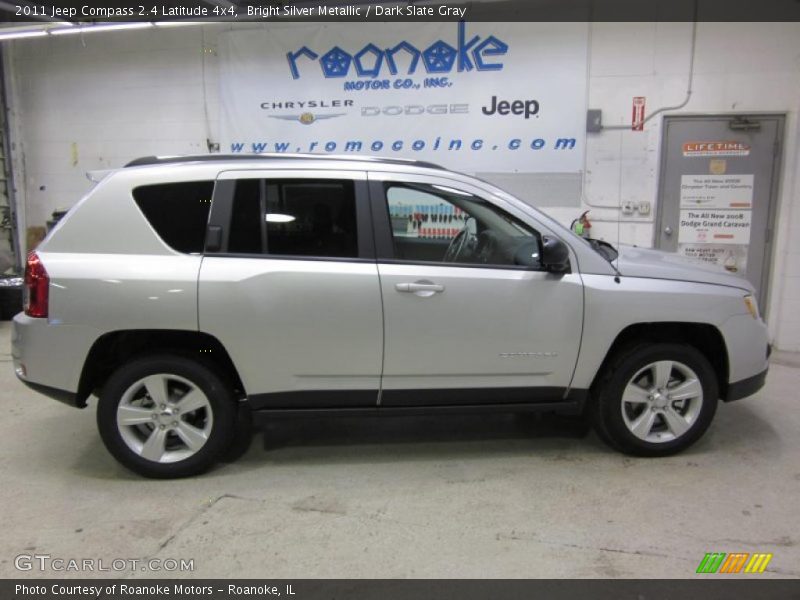 Bright Silver Metallic / Dark Slate Gray 2011 Jeep Compass 2.4 Latitude 4x4
