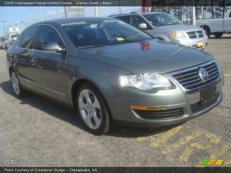Granite Green / Black 2008 Volkswagen Passat Komfort Sedan