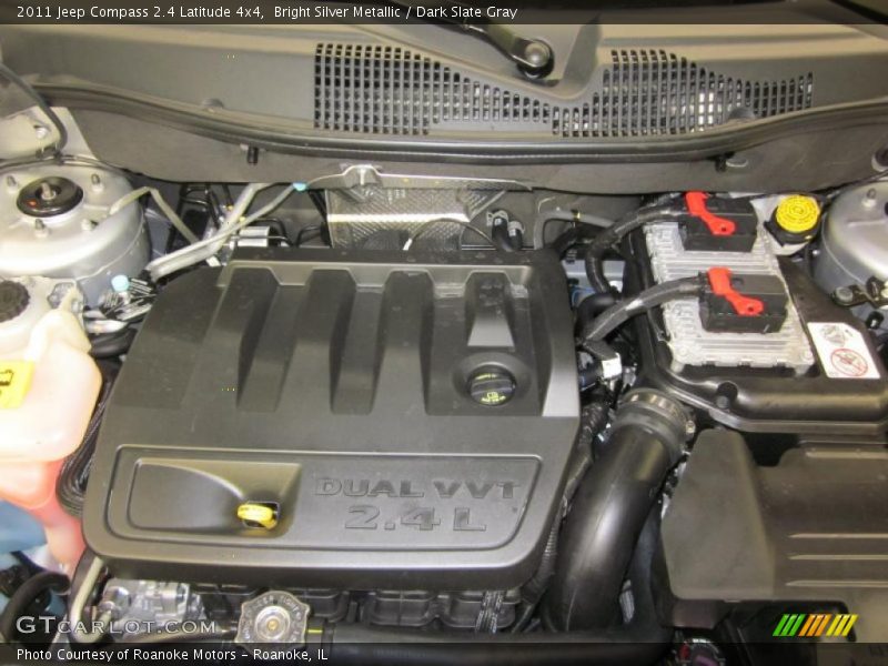 Bright Silver Metallic / Dark Slate Gray 2011 Jeep Compass 2.4 Latitude 4x4