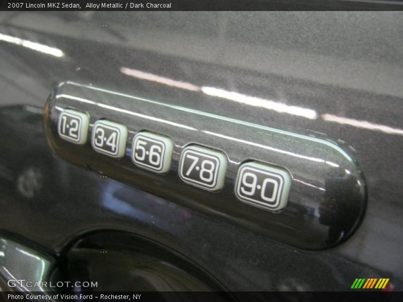 Alloy Metallic / Dark Charcoal 2007 Lincoln MKZ Sedan