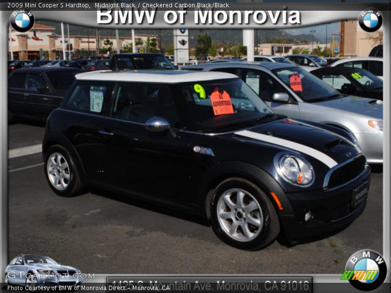 Midnight Black / Checkered Carbon Black/Black 2009 Mini Cooper S Hardtop
