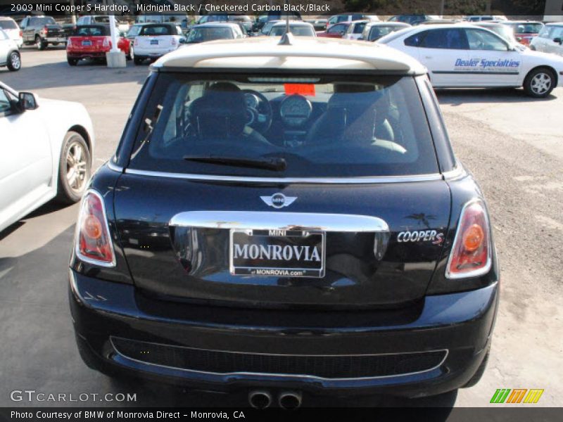 Midnight Black / Checkered Carbon Black/Black 2009 Mini Cooper S Hardtop