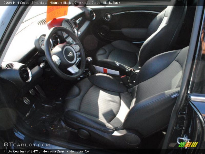 Midnight Black / Checkered Carbon Black/Black 2009 Mini Cooper S Hardtop