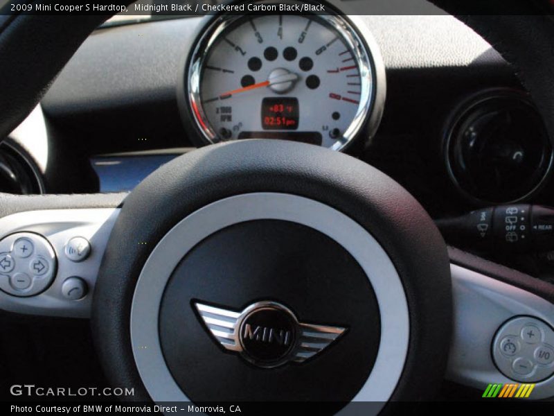 Midnight Black / Checkered Carbon Black/Black 2009 Mini Cooper S Hardtop