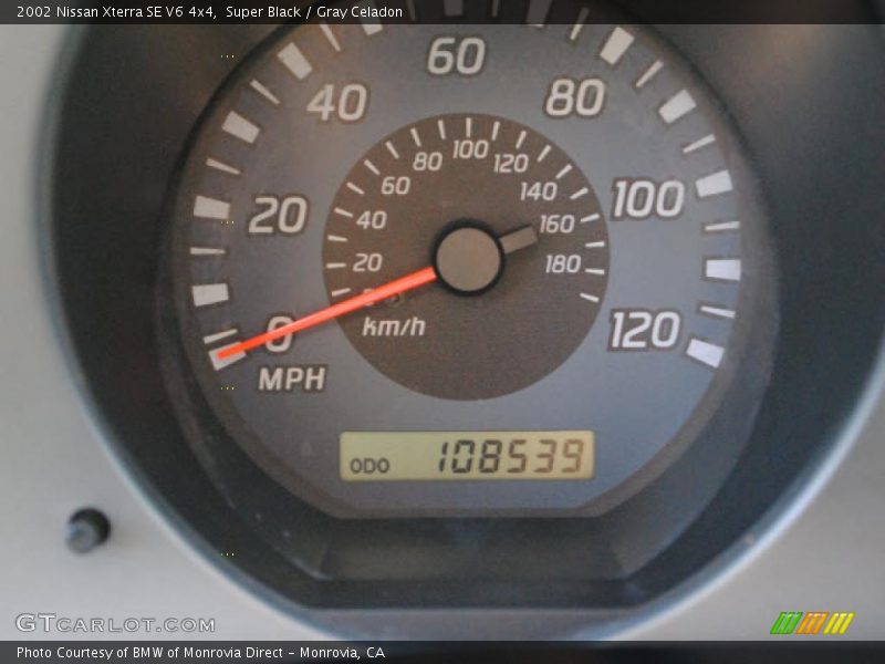 Super Black / Gray Celadon 2002 Nissan Xterra SE V6 4x4