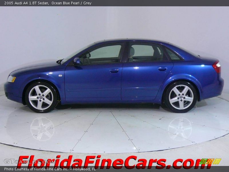 Ocean Blue Pearl / Grey 2005 Audi A4 1.8T Sedan