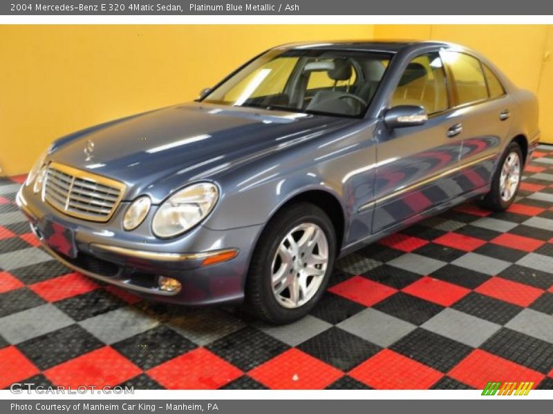 Platinum Blue Metallic / Ash 2004 Mercedes-Benz E 320 4Matic Sedan