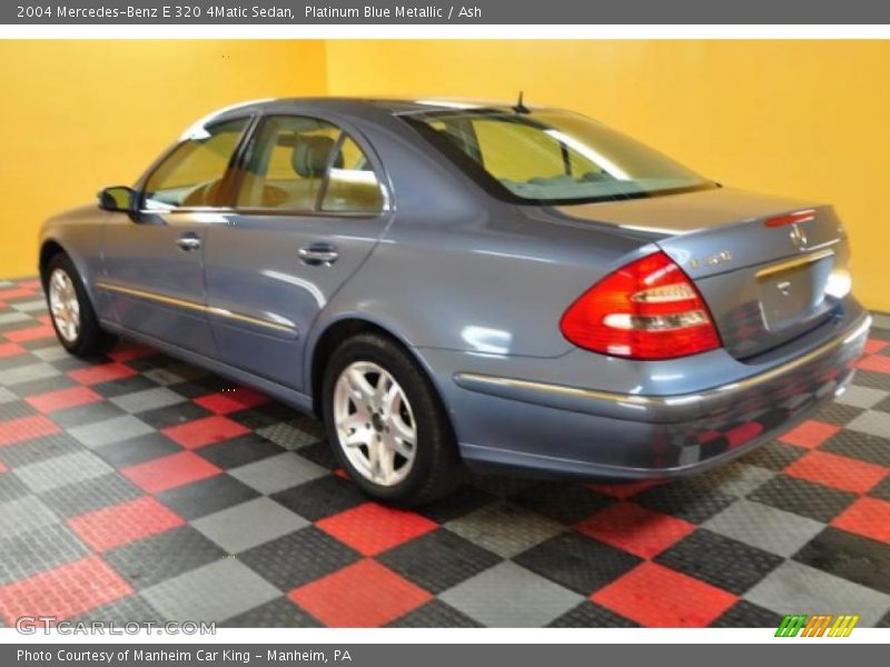 Platinum Blue Metallic / Ash 2004 Mercedes-Benz E 320 4Matic Sedan